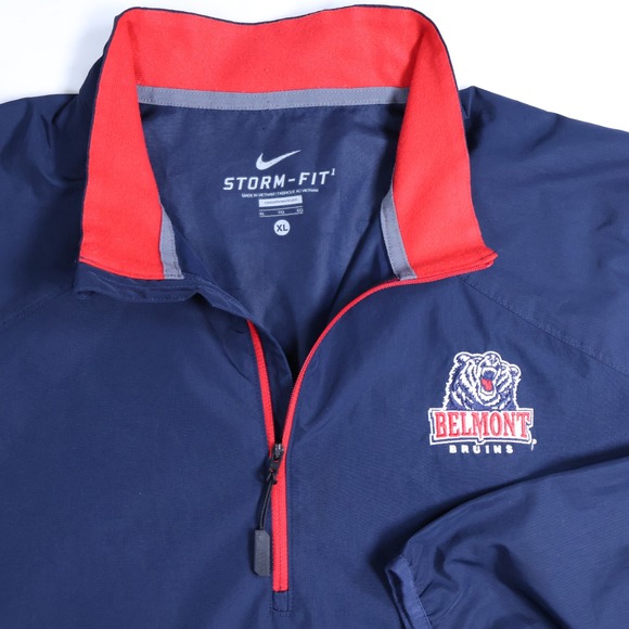 Nike Other - Nike Storm-Fit Belmont Bruins 1/2 Zip Woven Jacket Mens XL Navy Blue